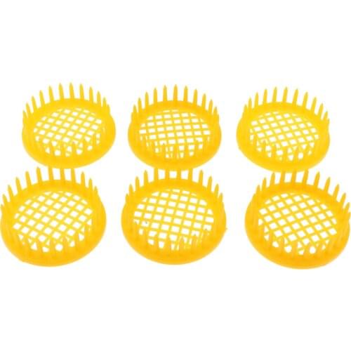 6PCS Plastic Round Needle Queen Bee Cage Beekeeping Rearing Tool Supplies
