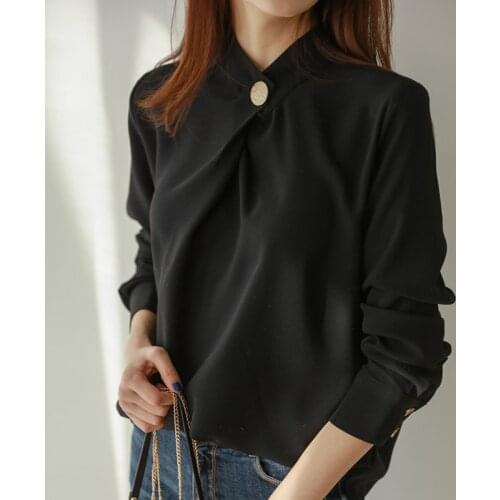 Blouse Women Long Sleeve Women Shirts Womens Tops And Blouses Blusas Mujer De Moda 2021 Chiffon Blouse Shirt Women Blouses A518