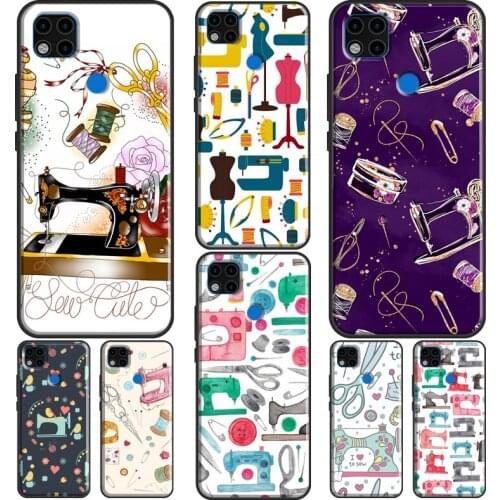 Vintage Sewing Machines Phone Case For Xiaomi Redmi Note 10 Pro 8T 9S 8 9 Pro Cover For Redmi 9 9T 9A 9C 7A 8A K40