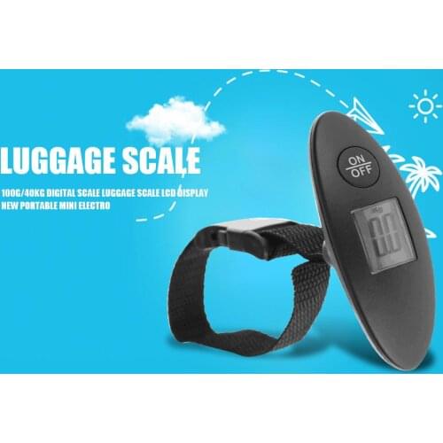 100g/40kg Digital Scale Luggage Scale LCD Display New Portable Mini Electronic Pocket Travel Handheld Weight Balance
