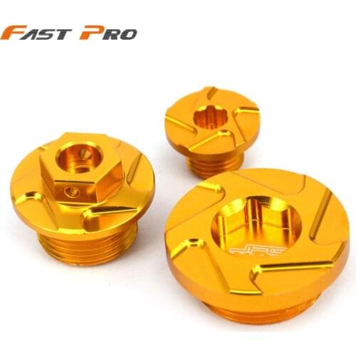 Billet Engine Timing Cover Oil Plug Set For RMZ250 07-19 RMZ450 05-19 RMZ450Z 10-19 Dirt Bike Enduro MX