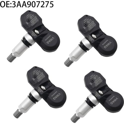 4PCS Tire Pressure Sensor For Volkswagen Tiguan Passat CC 433MHz TPMS Tire Pressure Monitoring System 3AA907275 3AA907275B