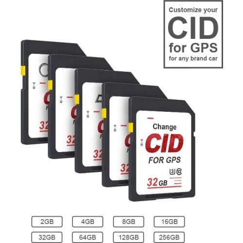 OEM/ODM black 32GB SD card 128GB memory card 8GB 16GB UHS-I flash memory card high speed change CID navigation GPS map only once