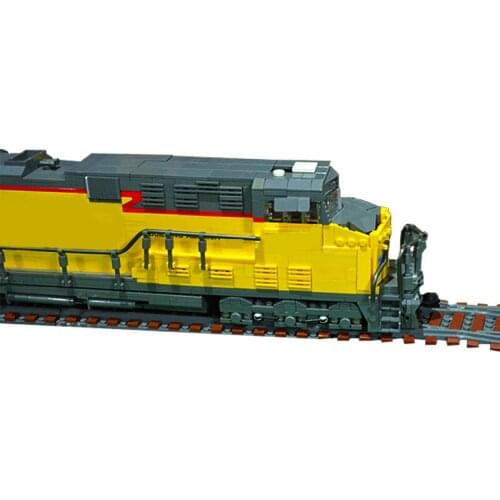 MOCUnions- Pacifics ES44AC Train Building Blocks Assemble Locomotive High-Tech Railway Car Bricks Toys For Children Kid Gift