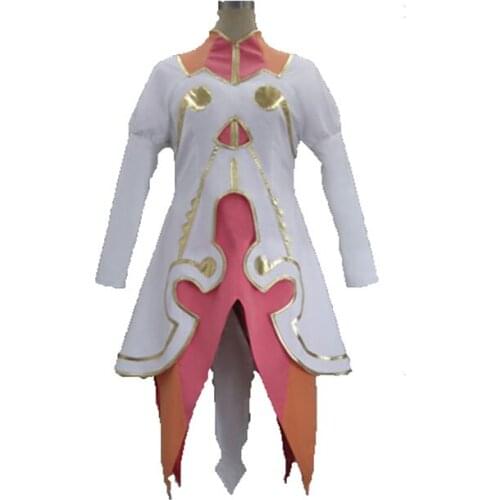 AAnime Estelle Tales of Vesperia TOV Cosplay Costume +gloves+shoes covers+shield set
