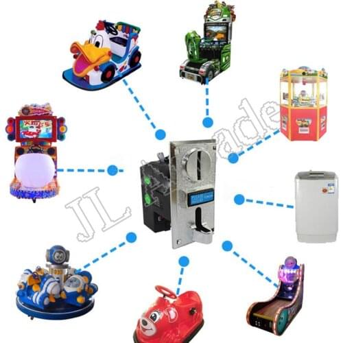 Multi coin selector acceptor for 6 different coins, support multi signal output 1 signal, arcade game machine part