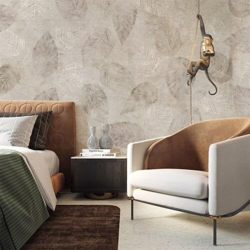 MASAR Oriental leaf custom mural restaurant living room sofa background wall paper hotel bedside wallpaper Country autumn