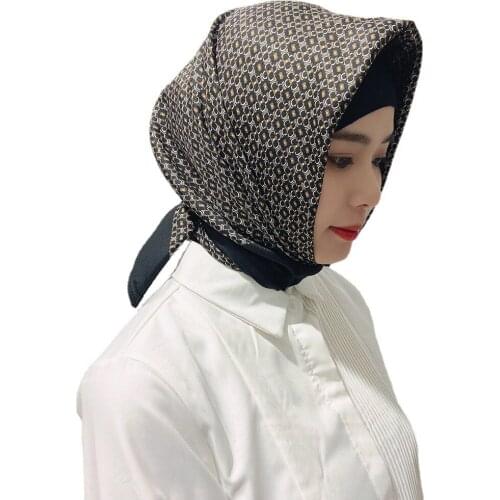 Chic Factory 2021 new spring women scarf quality shawl silk fashion headscarf beach sunscreen bag headscarf scarf 90cm*90cm