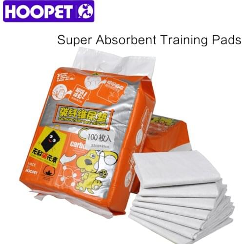 HOOPET Carbon Fibre Dog Cat Diaper Large Super Absorbent Training High Quality Pads With Thick and Leak-Proof Liners