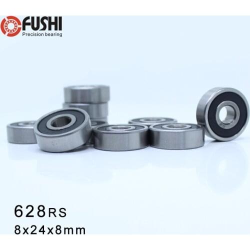 628RS Bearing ABEC-5 (10PCS) 8*24*8 mm Miniature Sealed 628-2RS Ball Bearings 628 2RS