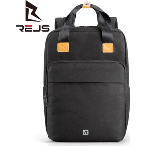 REJS LANGT Casual Mens Backpack for Laptop 15.6 Inch Usb Charging Travel Bag Fashion School Backpacks for Teenager Rucksack