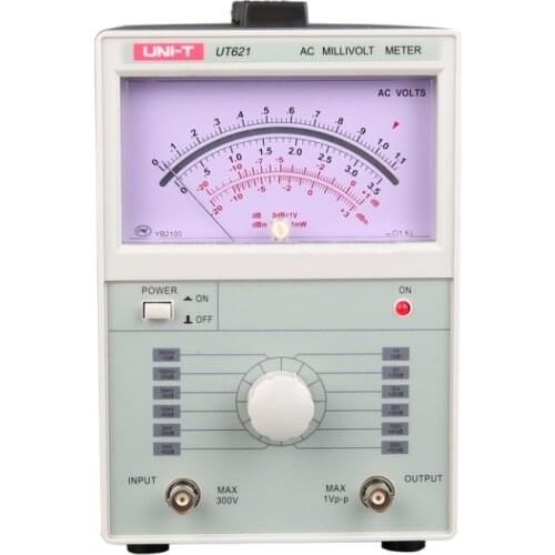 UNI-T UT621 UT622 Analog Voltage Digital Voltmeter Analog Multimeter 100uV-300V Millivoltmeter