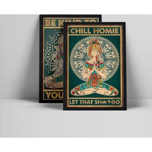 Vintage Poster Stretching Workouts Iyengar Woman Yoga Canvas Painting Abstract Print Modern Wall Pictures Sports Gym Home Decor