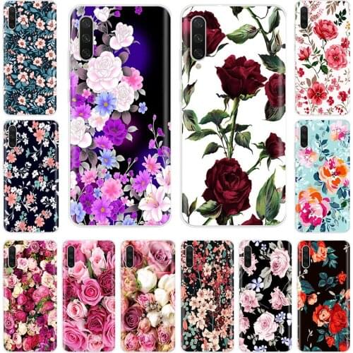 TPU Back Cover For Xiaomi MI A3 Soft Vintage Flowers Silicone Phone Cases For Xiomi MI A3 Case