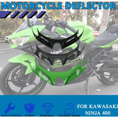 ABS Plastic Bicycle Protective Cover Pneumatic Wing Front Fairing For Ninja 400 250 NINJA400 NINJA250 18 19