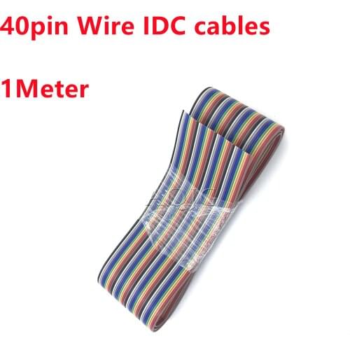 1 Meter 3.3 Feet 40Pin 40-pin Dupont Line Flat Rainbow-colored IDC Ribbon Cable Dupont Wire