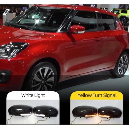 2Pcs For Suzuki Swift 2018 2019 2020 Dynamic LED Turn Signal Light Side Wing Rearview Mirror Cover Lamp