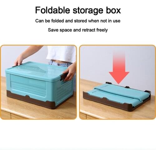 2021 New Foldable Storage Box Clothes Organizer Toys Books Plastic Tool Box Storage Bins
