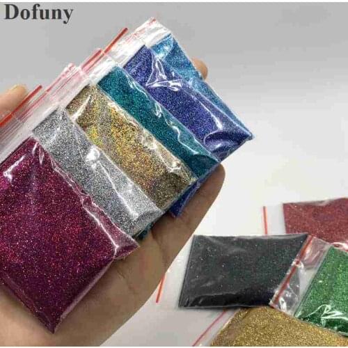 20bags/Set 0.2mm Sparkly Glitter Powder Laser Nail Glitter Powder Shiny Holographic Glitter Decoration Crafts Nail Tip Manicure