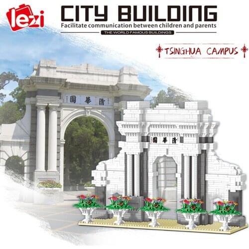 3315Pcs Tsinghua Campus University China Building Blocks DIY Educational Toys Famous Architecture Micro Bricks for Kids Adults