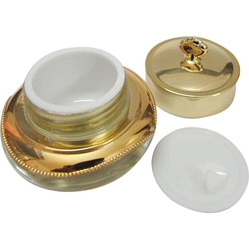 5-50g Crown Empty Makeup Sample Pot Bottle Nail Cosmetic Cream Lotion Container 667D