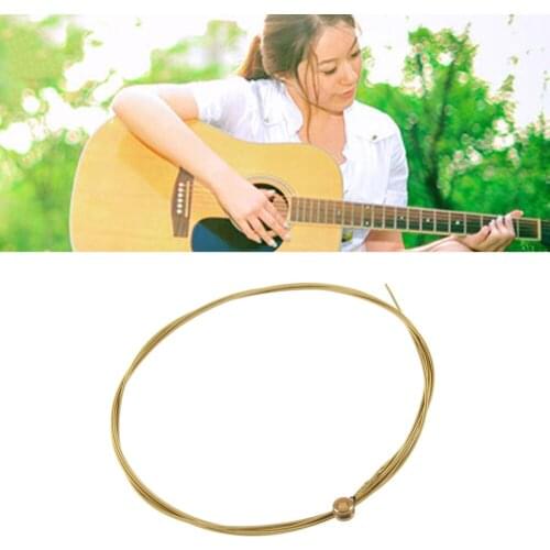 6pcs/set Acoustic Silver Gold color Steel Guitar Strings Hot Sale
