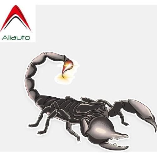 Aliauto Coolest Scorpion Decor Car Stickers Personality Sunscreen Waterproof Reflective Creative Cartoon Decal PVC,12cm*9cm