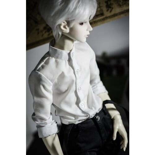BJD doll clothes white gentleman standing collar fashion shirt 1/4 1/3 SD MSD SSDF Uncle toys doll accessories