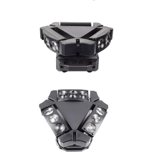 Fast Shipping Mini LED Beam Spider 9x10W RGBW Moving Head Lighting LED Stage Light Good For Parties DJ Disco Wedding Decoration