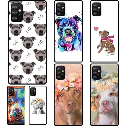 Staffordshire Bull Terrier Staffy dog Case For Samsung A50 A70 A40 A10 A20 A30S A02S A41 A51 A71 A12 A32 A42 A52 A72 A20e A21S