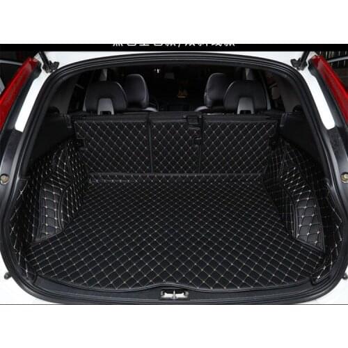 CHOWTOTO Custom Special Trunk Mats For VOLVO XC60 XC90 Durable Waterproof Leather Luggage Mats For XC60/XC90 Boot Mats