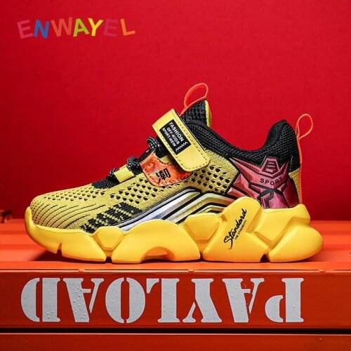 ENWAYEL 2021 boys Sneakers kids shoes for girls mesh Breathable sport running children Child Casual Students school footwear