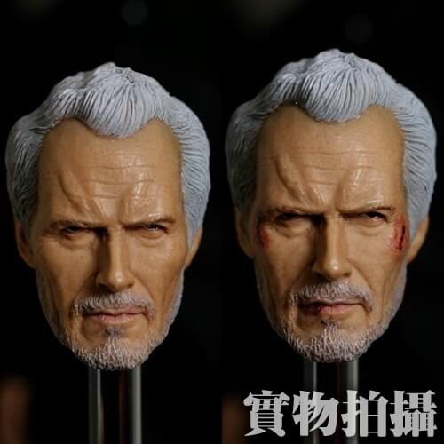 1/6 scale figure doll head shape for 12" action figure doll accessories Oscar director Clint Eastwood male Head carved