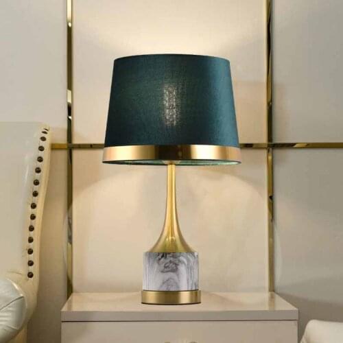 Creative Simple Table Lamp Modern Lighting Luxury Living Room Study Bedside Bedroom Lamps Home Hotel Marble Desk Lamp
