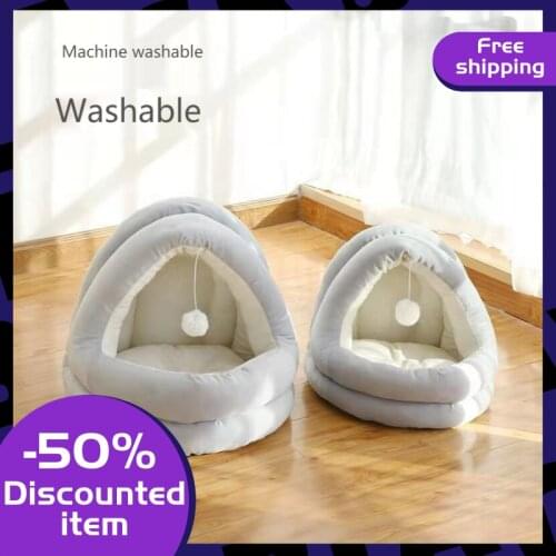 Cat Bed, Cat Sofa, Indoor Cat Bed, Large Space, Thicker And More Comfortable, Plush Cat Bed Quiet And Comfortable Pet Bed