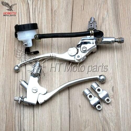 Modified Motorcycle clucth lever mirror seat Brake Master Cylinder lever For Honda Yamaha Kawasaki Suzuki fits all street Racing