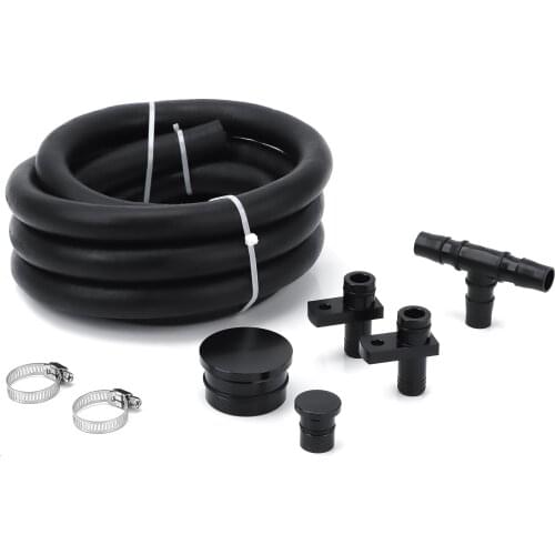 PCV Reroute Kit With Resonator Plug For 04.5-10 GM 6.6 6.6L Duramax LLY LBZ LMM