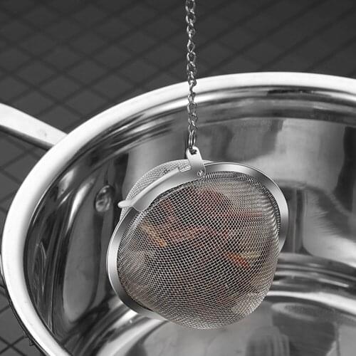Stainless Steel Tea Infuser Sphere Locking Spice Tea Ball Strainer Mesh Infuser Tea Filter Strainers Kitchen Accessories