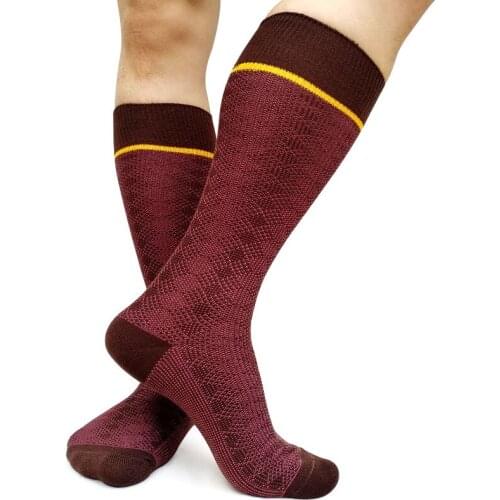 High quality Cotton Plaid Men Socks Gentlemen Business Formal Dress suit socks Vintage Style Male Wedding Socks Stocking