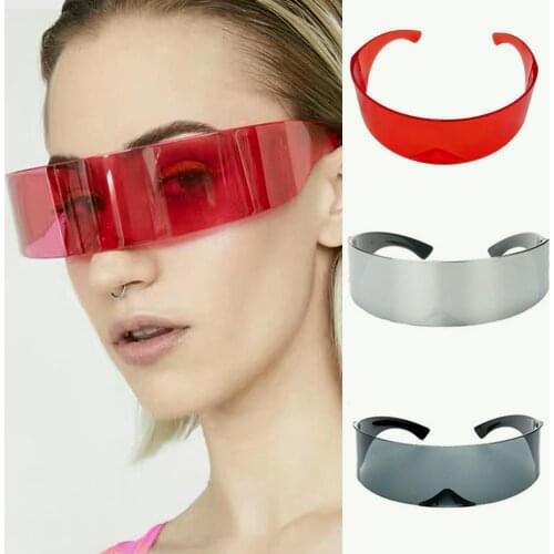 2021 New Fashion Hip Hop Street Technology Sense Sunglasses Trendy Rectangular Unisex Glasses For Women Men
