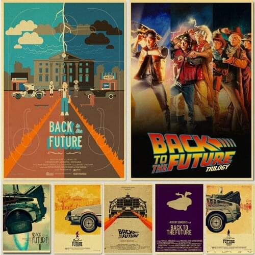 New Arrival American Movie Back to the Future Posters High Definition Printed Retro Posters Home Room Wall Decor Art Painting