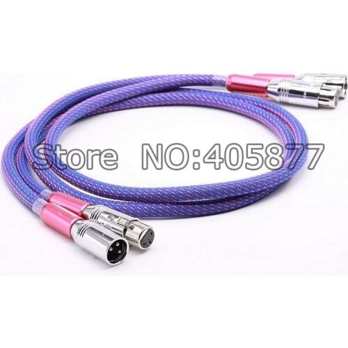A Pair 1.5M G5 Silver Plated Audio Balanced Cable HIFI XLR Plug Cable audiophile kable