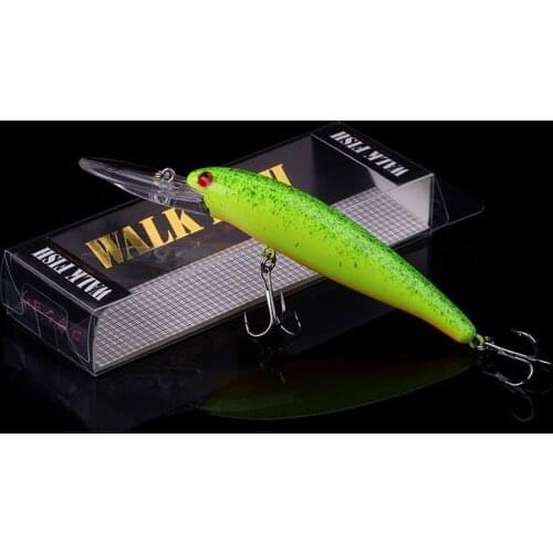 WALK FISH New Professional Fishing Lure 115mm 11.6g Wobbler Minnow Depth 2-3m Bass Pike Artificial Hard Bait Tackle