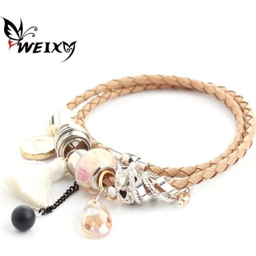 WEIXY Black Bracelets