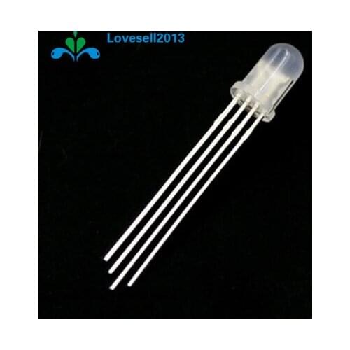 20pcs Multicolor 4pin 5mm RGB Led Diode Light Lamp Tricolor Round Common Anode LED 5 mm Light Emitting Diode