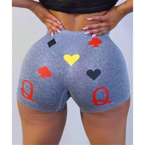 2020 Sexy Women Shorts Sleep Bottoms Letter Print Summer Casual High Waist Short Pants Skinny Slim Sports Daily Shorts Bottoms