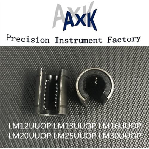 2019 Open Type Linear Bearings 4pcs/lot Lm12uuop Lm13uuop Lm16uuop Lm20uuop Lm25uuop Lm30uuop Shaft Sliding Ball Bushings (mm)