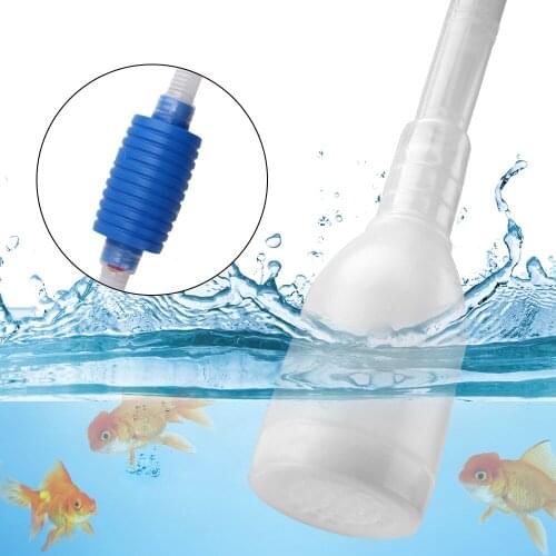 Aquarium Siphon Tube Fish Tank Cleaner Vacuum Pump Gravel Cleaner Sand Trap Filter Water Exchange Tool Suction Pipe Tube