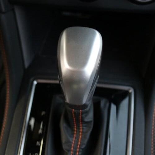 Car Gear Head Shift Knob Protection Cover Handball Trim Decal Fit For Subaru XV 2018 2019 2020 Auto Interior Sticker Accessories