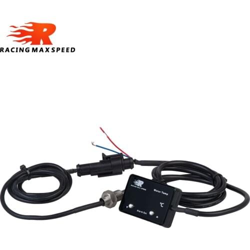 Auto DC 12v Water Temperature Gauge With 1/8 Npt Sensor Car Digital Meter Red Display Temp Alarm Can Be Set WTM-01